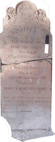 image of the tombstone
